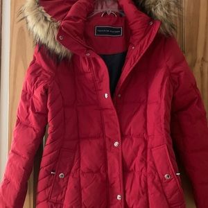Tommy Hilfiger Hooded Faux-Fur-Trim Puffer Coat